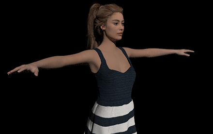 Personnage 3D full rigged